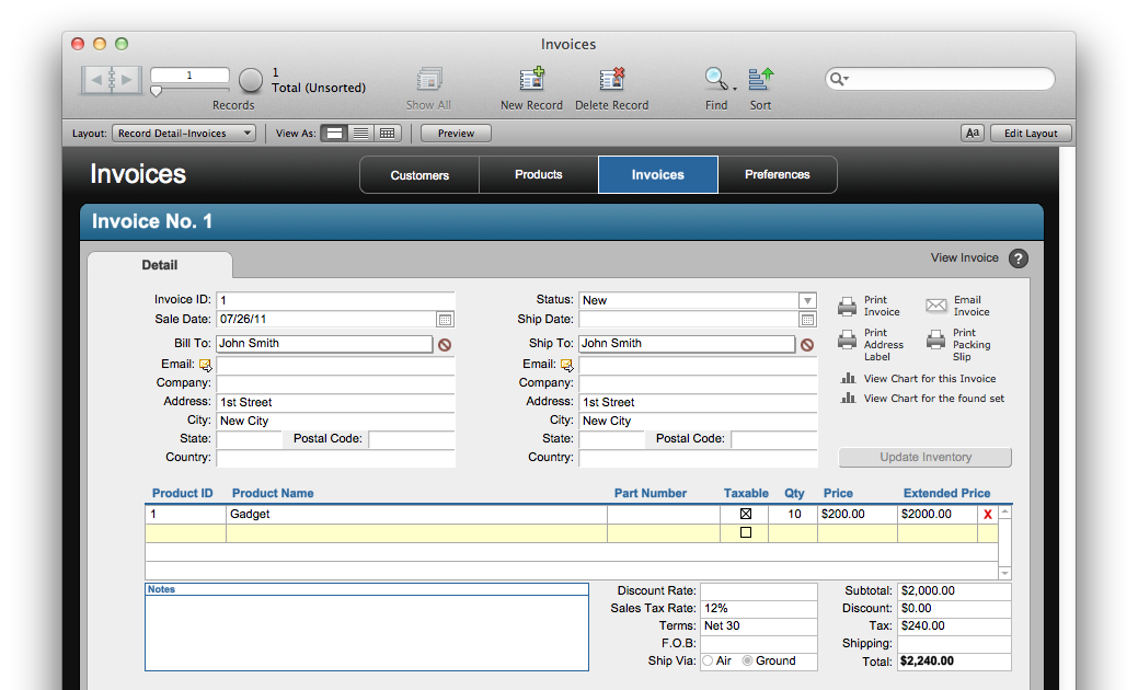 Filemaker templates freeware download